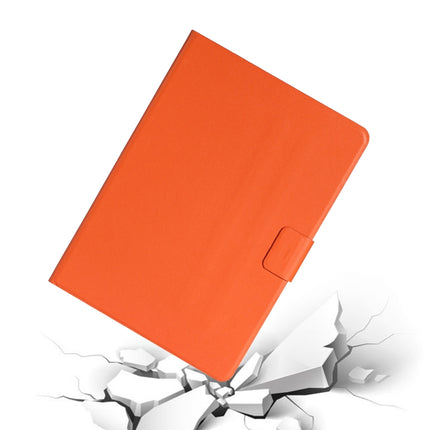 For iPad 9.7 (2017/2018) & Air 2 & Air Solid Color Horizontal Flip Leather Case with Card Slots & Holder & Sleep / Wake-up Function(Orange)-garmade.com