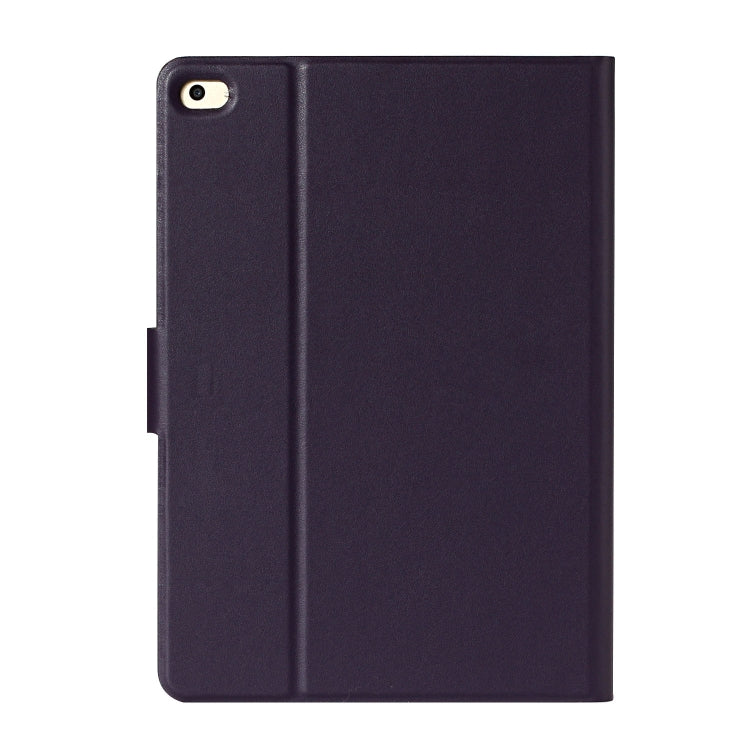 For iPad 9.7 (2017/2018) & Air 2 & Air Solid Color Horizontal Flip Leather Case with Card Slots & Holder & Sleep / Wake-up Function(Purple)-garmade.com