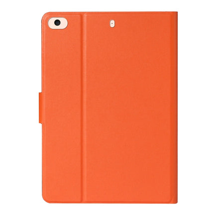 For iPad Mini 2019/ 4 /3 / 2/ 1 Solid Color Horizontal Flip Leather Case with Card Slots & Holder & Sleep / Wake-up Function(Orange)-garmade.com