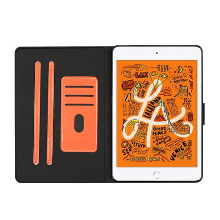 For iPad Mini 2019/ 4 /3 / 2/ 1 Solid Color Horizontal Flip Leather Case with Card Slots & Holder & Sleep / Wake-up Function(Orange)-garmade.com