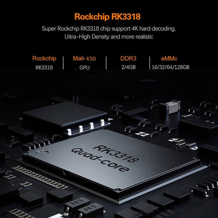 HK1 RBOX-R1 HD1080P Smart TV Box, Android 10.0, RK3318 Quad-Core 64bit Cortex-A53, Support TF Card, SPDIF, LAN, AV, 2.4G/5G WiFi, USBx2, Specification:4GB+64GB-garmade.com
