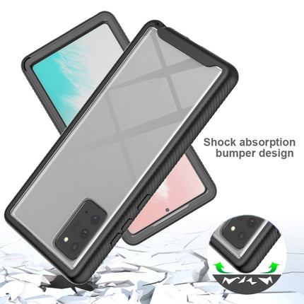 For Samsung Galaxy Note20 Ultra Starry Sky Solid Color Series Shockproof PC + TPU Protective Case(Black)-garmade.com