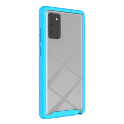 For Samsung Galaxy Note20 Ultra Starry Sky Solid Color Series Shockproof PC + TPU Protective Case(Light Blue)-garmade.com