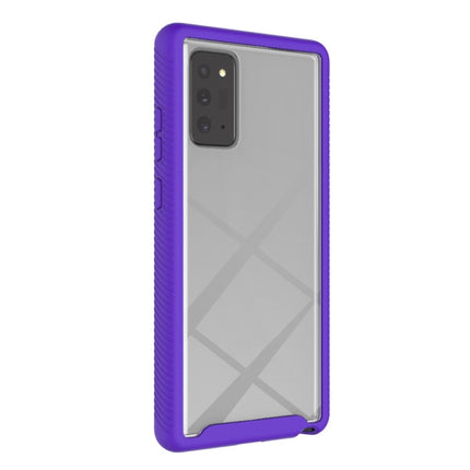 For Samsung Galaxy Note20 Ultra Starry Sky Solid Color Series Shockproof PC + TPU Protective Case(Purple)-garmade.com