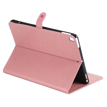 For iPad 10.2 / Air (2019) / Pro 10.5 Cat Bee Embossing Pattern Horizontal Flip Leather Case with Holder & Card Slots & Wallet & Pen Slot & Wake-up / Sleep Function(Pink)-garmade.com