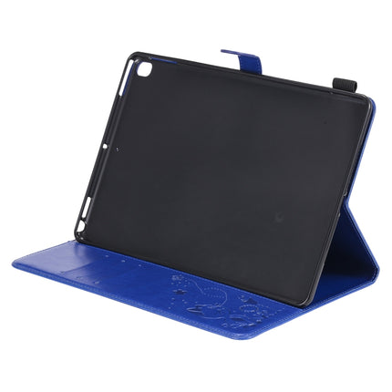 For iPad 10.2 / Air (2019) / Pro 10.5 Cat Bee Embossing Pattern Horizontal Flip Leather Case with Holder & Card Slots & Wallet & Pen Slot & Wake-up / Sleep Function(Blue)-garmade.com