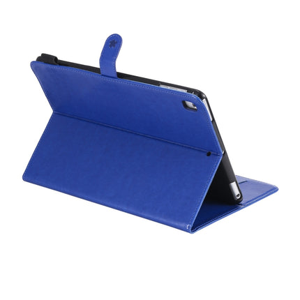 For iPad Air 2 / Air / 9.7 (2018) & (2017) Cat Bee Embossing Pattern Horizontal Flip Leather Case with Holder & Card Slots & Wallet & Pen Slot & Wake-up / Sleep Function(Blue)-garmade.com