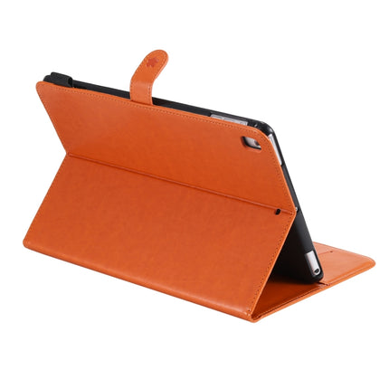 For iPad Air 2 / Air / 9.7 (2018) & (2017) Cat Bee Embossing Pattern Horizontal Flip Leather Case with Holder & Card Slots & Wallet & Pen Slot & Wake-up / Sleep Function(Orange)-garmade.com