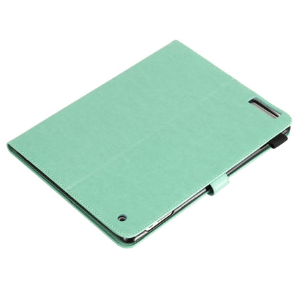 For iPad 4 / 3 / 2 Cat Bee Embossing Pattern Horizontal Flip Leather Case with Holder & Card Slots & Wallet & Pen Slot & Wake-up / Sleep Function(Green)-garmade.com
