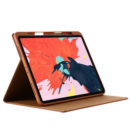 For iPad Pro 11 inch (2020) GEBEI PU+TPU Horizontal Flip Protective Tablet Case with Holder & Card Slots(Gold)-garmade.com