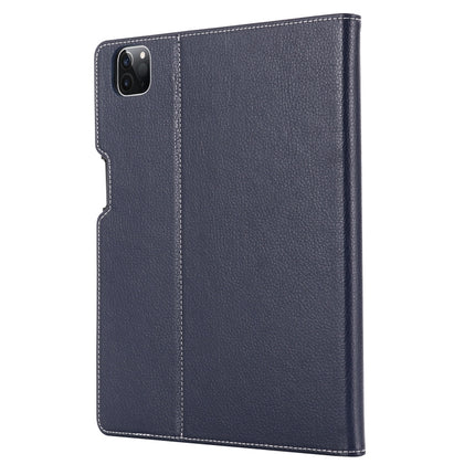 For iPad Pro 11 inch (2020) GEBEI PU+TPU Horizontal Flip Protective Tablet Case with Holder & Card Slots(Blue)-garmade.com