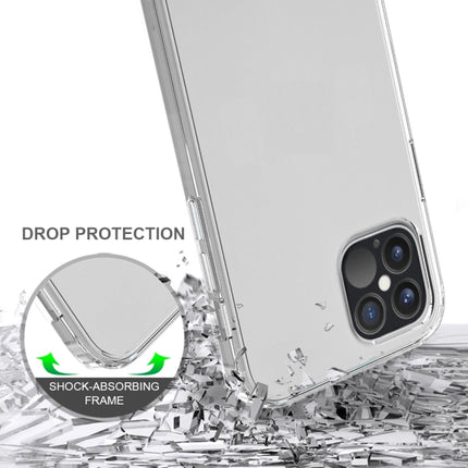 For iPhone 12 / 12 Pro Shockproof Scratchproof TPU + Acrylic Protective Case(Grey)-garmade.com