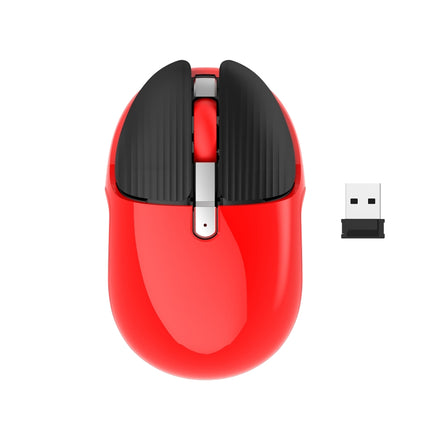 HXSJ M106 2.4GHZ 1600dpi Single-mode Wireless Mouse USB Rechargeable(Red)-garmade.com