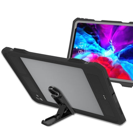 For iPad Pro 11 inch (2020) RedPepper Shockproof Waterproof PC + TPU Protective Tablet Case with Lanyard & Pen Tray & Holder(Black)-garmade.com