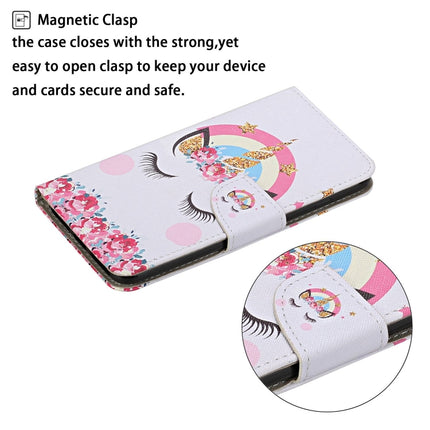 For Samsung Galaxy S20 Colored Drawing Pattern Horizontal Flip Leather Case with Holder & Card Slots & Wallet & Lanyard(Crown Unicorn)-garmade.com