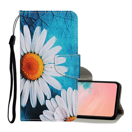 For Samsung Galaxy S20 Colored Drawing Pattern Horizontal Flip Leather Case with Holder & Card Slots & Wallet & Lanyard(Chrysanthemum)-garmade.com