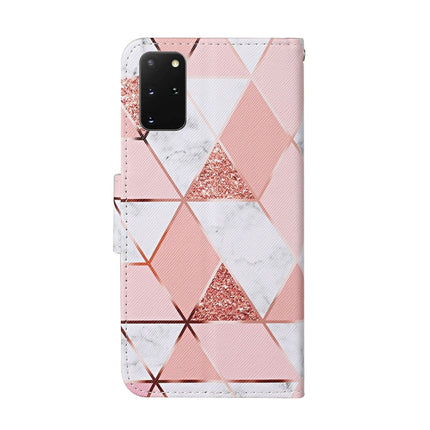 For Samsung Galaxy S20+ Colored Drawing Pattern Horizontal Flip Leather Case with Holder & Card Slots & Wallet & Lanyard(Marble)-garmade.com
