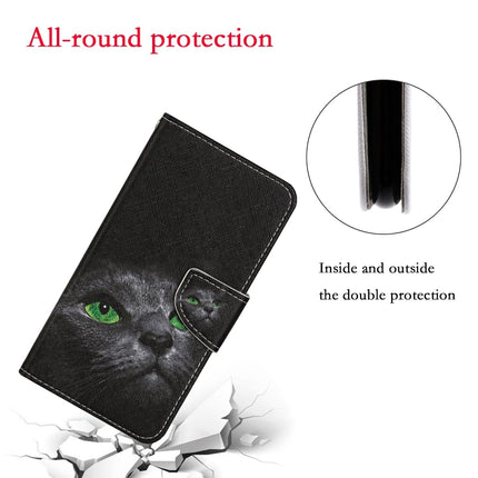For Samsung Galaxy S20+ Colored Drawing Pattern Horizontal Flip Leather Case with Holder & Card Slots & Wallet & Lanyard(Black Cat)-garmade.com