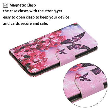 For Samsung Galaxy S20+ Colored Drawing Pattern Horizontal Flip Leather Case with Holder & Card Slots & Wallet & Lanyard(Red Flower Butterfly)-garmade.com