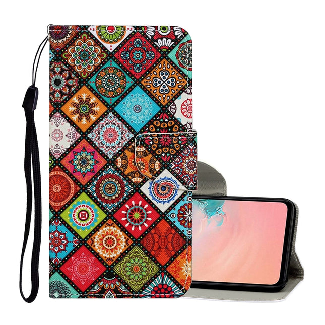 For Samsung Galaxy S20 Ultra Colored Drawing Pattern Horizontal Flip Leather Case with Holder & Card Slots & Wallet & Lanyard(Ethnic Style)-garmade.com