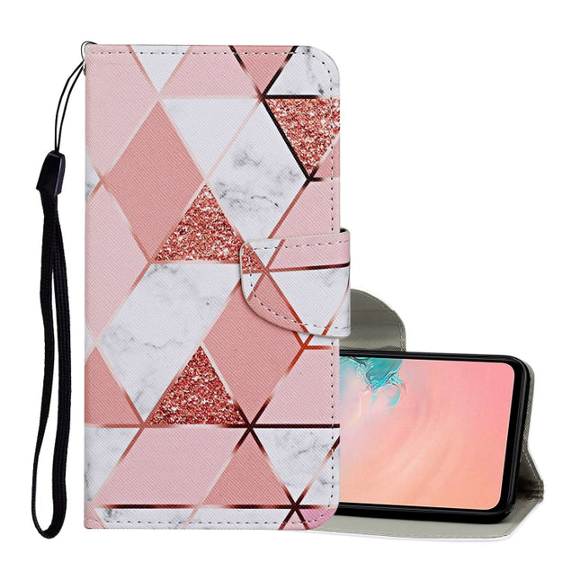 For Samsung Galaxy S20 Ultra Colored Drawing Pattern Horizontal Flip Leather Case with Holder & Card Slots & Wallet & Lanyard(Marble)-garmade.com