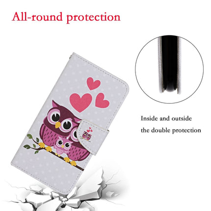 For Samsung Galaxy S20 Ultra Colored Drawing Pattern Horizontal Flip Leather Case with Holder & Card Slots & Wallet & Lanyard(Owl Family)-garmade.com