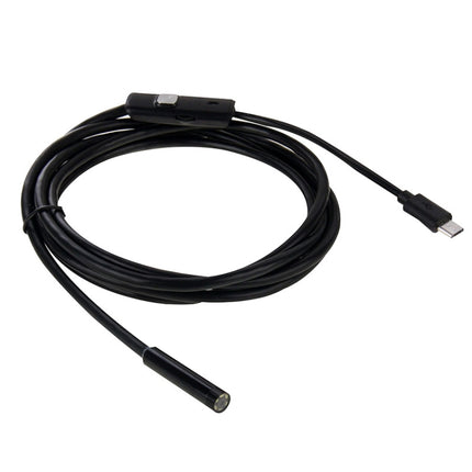 AN97 Waterproof Micro USB Endoscope Snake Tube Inspection Camera for Parts of OTG Function Android Mobile Phone, with 6 LEDs, Lens Diameter:5.5mm(Length: 1m)-garmade.com