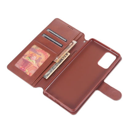 For Samsung Galaxy Note20 Ultra AZNS Calf Texture Horizontal Flip Leather Case with Holder & Card Slots & Wallet & Photo Frame(Brown)-garmade.com