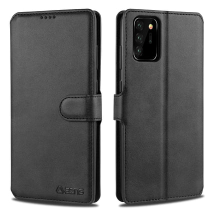 For Samsung Galaxy Note20 Ultra AZNS Calf Texture Horizontal Flip Leather Case with Holder & Card Slots & Wallet & Photo Frame(Black)-garmade.com