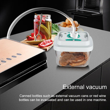 Automatic Vacuum Sealer Household Food Preservation Packaging Machine, Plug Specification:US Plug(Silver)-garmade.com