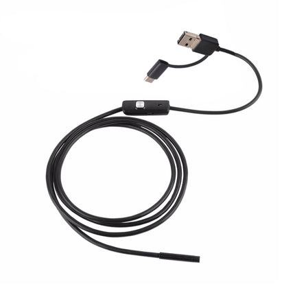 AN100 3 in 1 IP67 Waterproof USB-C / Type-C + Micro USB + USB HD Endoscope Snake Tube Inspection Camera for Parts of OTG Function Android Mobile Phone, with 6 LEDs, Lens Diameter:8mm(Length: 1m)-garmade.com