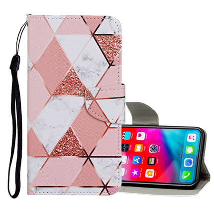 For iPhone XS Max Colored Drawing Pattern Horizontal Flip Leather Case with Holder & Card Slots & Wallet(Marble)-garmade.com