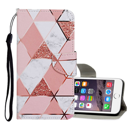 For iPhone 6 / 6s Colored Drawing Pattern Horizontal Flip Leather Case with Holder & Card Slots & Wallet(Marble)-garmade.com