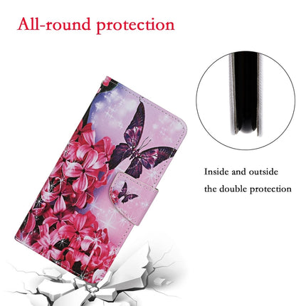 For iPhone 6 / 6s Colored Drawing Pattern Horizontal Flip Leather Case with Holder & Card Slots & Wallet(Red Flower Butterfly)-garmade.com