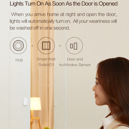 Original Xiaomi Aqara Smart Wall Switch D1, Zero FireWire Single Button Version-garmade.com