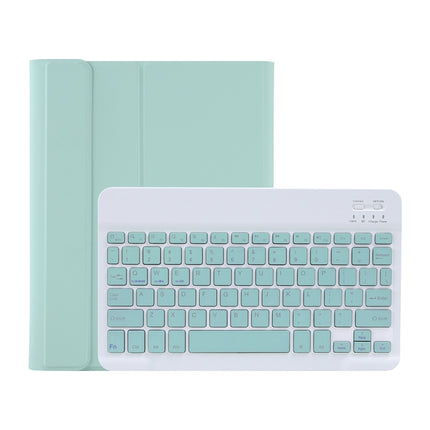 C-11B For iPad Pro 11 inch (2020) Detachable ABS Candy Color Bluetooth Keyboard Tablet Case with Stand & Pen Slot(Green)-garmade.com