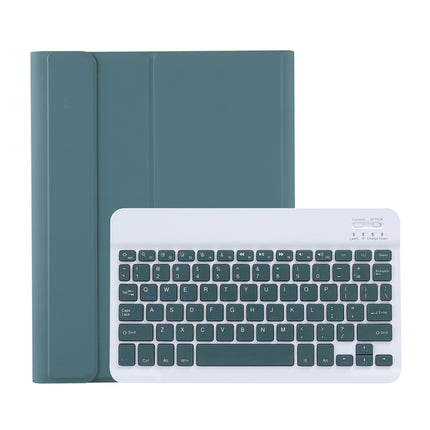 C-11B For iPad Pro 11 inch (2020) Detachable ABS Candy Color Bluetooth Keyboard Tablet Case with Stand & Pen Slot(Dark Green)-garmade.com