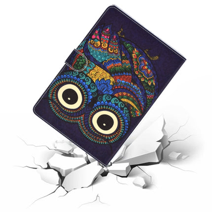 For iPad Pro 10.5 inch Colored Drawing Pattern Horizontal Flip PU Leather Case with Holder & Card Slot & Sleep / Wake-up Function(Owl)-garmade.com