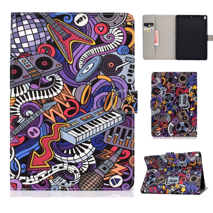 For iPad Pro 10.5 inch Colored Drawing Pattern Horizontal Flip PU Leather Case with Holder & Card Slot & Sleep / Wake-up Function(Graffiti)-garmade.com