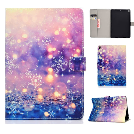 For iPad Pro 10.5 inch Colored Drawing Pattern Horizontal Flip PU Leather Case with Holder & Card Slot & Sleep / Wake-up Function(Purple Quicksand)-garmade.com