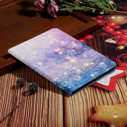 For iPad Pro 11 (2020) Colored Drawing Pattern Horizontal Flip PU Leather Tablet Case with Holder & Card Slot & Sleep / Wake-up Function(Purple Quicksand)-garmade.com