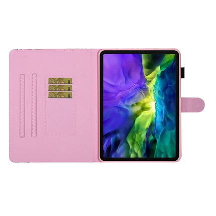 For iPad Pro 11 (2020) Colored Drawing Pattern Horizontal Flip PU Leather Tablet Case with Holder & Card Slot & Sleep / Wake-up Function(Love Dog)-garmade.com