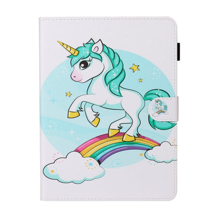 For iPad Pro 11 (2020) Colored Drawing Pattern Horizontal Flip PU Leather Tablet Case with Holder & Card Slot & Sleep / Wake-up Function(Unicorn)-garmade.com