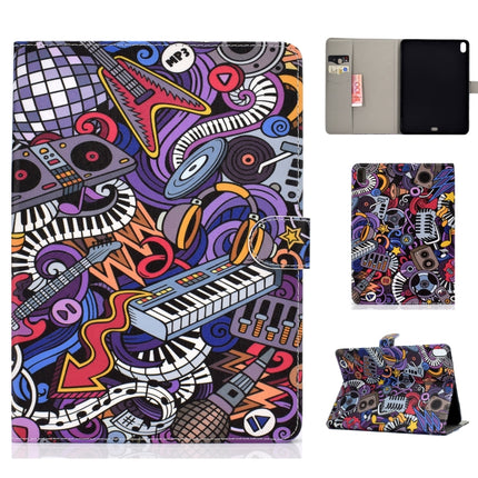For iPad Pro 11 (2018) Colored Drawing Pattern Horizontal Flip PU Leather Case with Holder & Card Slot & Sleep / Wake-up Function(Graffiti)-garmade.com