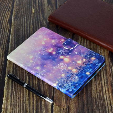 For iPad Pro 11 (2018) Colored Drawing Pattern Horizontal Flip PU Leather Case with Holder & Card Slot & Sleep / Wake-up Function(Purple Quicksand)-garmade.com