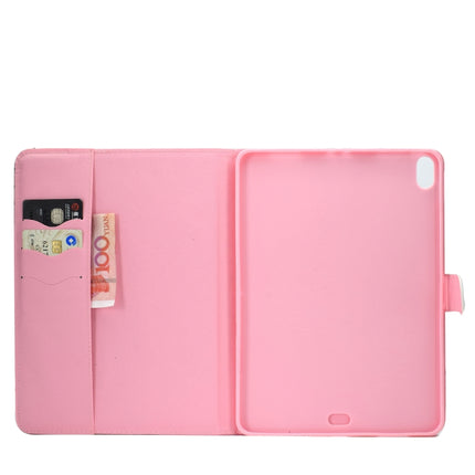 For iPad Pro 11 (2018) Colored Drawing Pattern Horizontal Flip PU Leather Case with Holder & Card Slot & Sleep / Wake-up Function(Crown Cat)-garmade.com