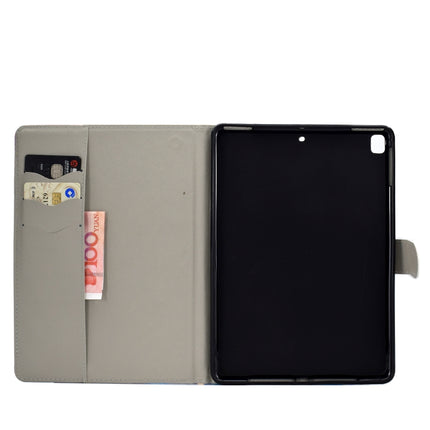 For iPad 10.2 Colored Drawing Pattern Horizontal Flip PU Leather Case with Holder & Card Slot & Sleep / Wake-up Function(Owl)-garmade.com