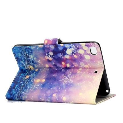 For iPad Mini 2019 & 4 & 3 & 2 & 1 Colored Drawing Pattern Horizontal Flip PU Leather Case with Holder & Card Slot & Sleep / Wake-up Function(Purple Quicksand)-garmade.com