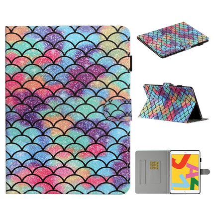 Colored Drawing Pattern Horizontal Flip PU Leather Case with Holder & Card Slot & Sleep / Wake-up Function For iPad Pro 10.2 2021 / 2020 / 2019 / 10.5 (2019)(Diamond)-garmade.com