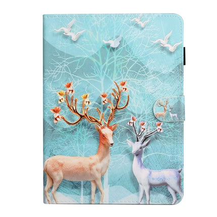 For iPad Pro 11 inch (2020) Colored Drawing Pattern Horizontal Flip PU Leather Tablet Case with Holder & Card Slot & Sleep / Wake-up Function(Sika Deer)-garmade.com